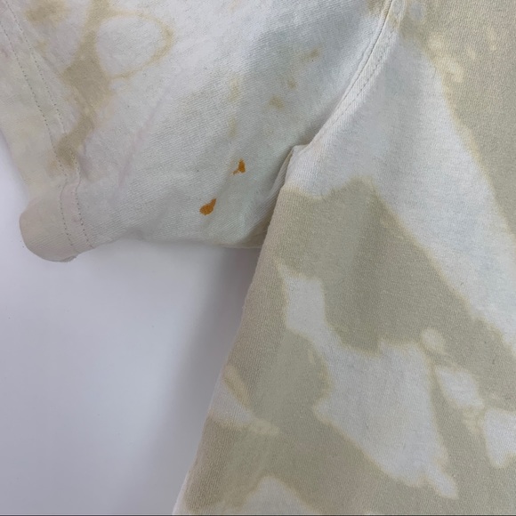 Carhartt Beige Custom Bleach Dye Tee Shirt Large - Picture 4 of 6